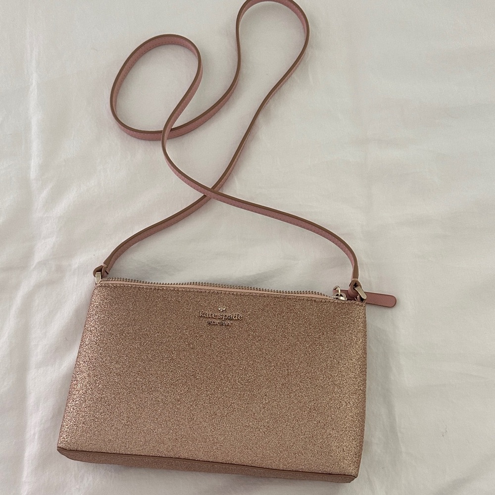 Kate Spade Sparkling Rose Gold Crossbody Bag